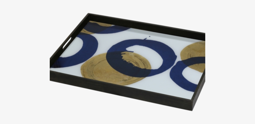 Related Products - Notre Monde - Gold And Blue Halos Glass Tray, transparent png