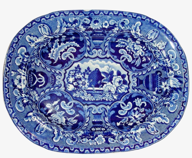 Dark Blue Staffordshire Platter - Microscope, transparent png