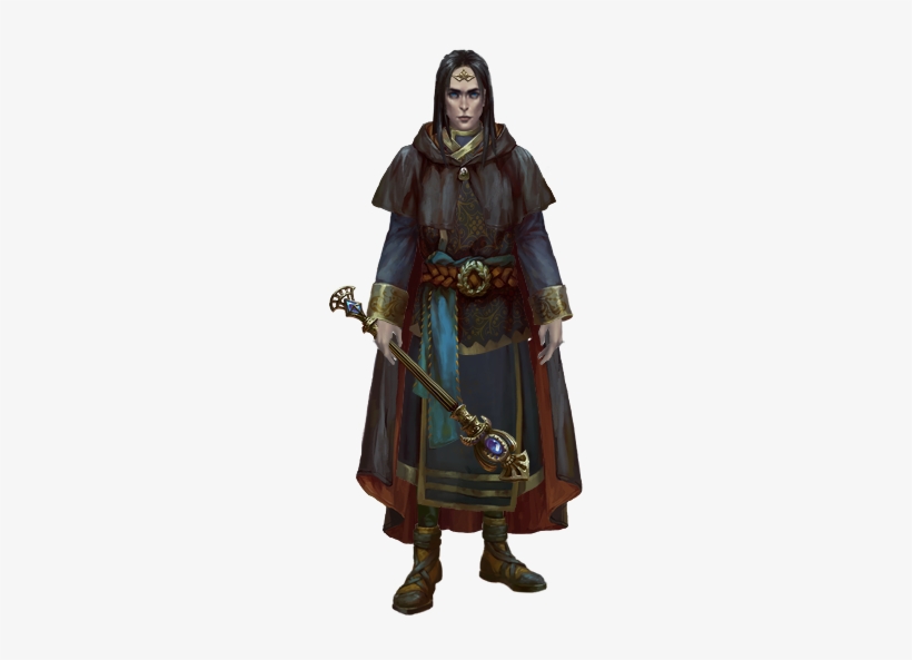 Male Black Mage Costume - Councillor, transparent png