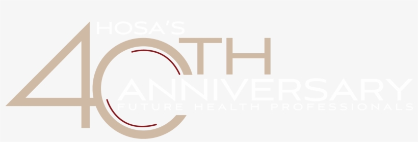 Cybis Hosa 40thlogo Blue Web - Graphic Design, transparent png