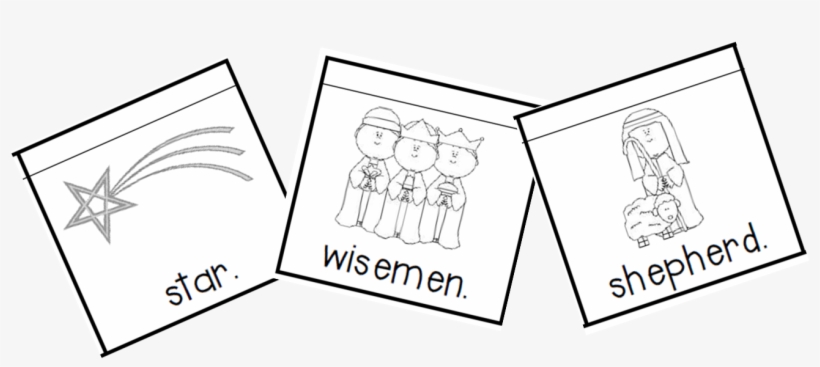 Say Merry Christmas With This Mini-sight Word Reader - Christmas Star Clip Art, transparent png
