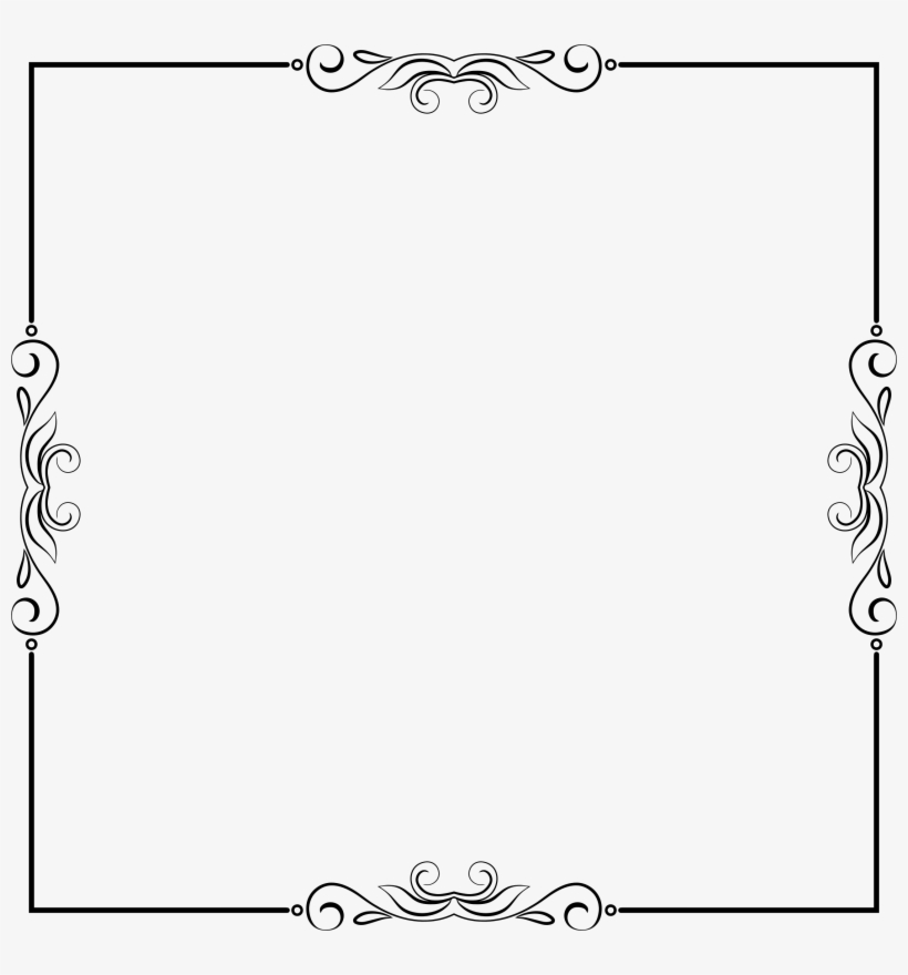 Pin Flourish Border Clip Art - Clip Art, transparent png