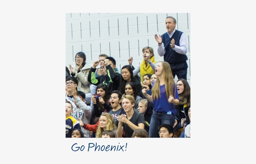 Concordia Students Sitting On Bleachers Cheering For - Phoenix, transparent png