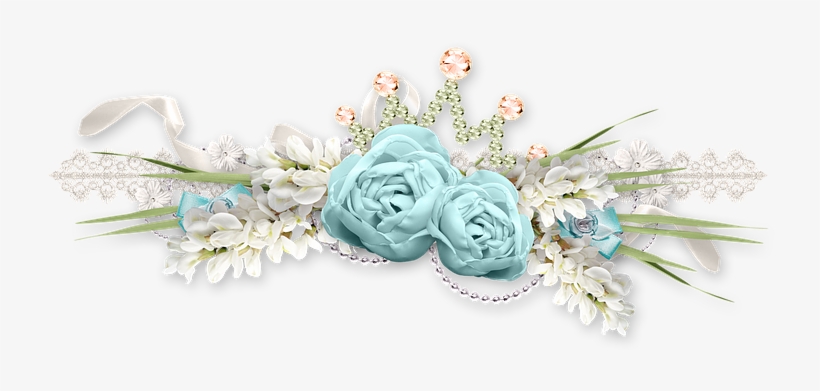 Floral, Flowers, Decoration, Ornament - Blue Rose, transparent png
