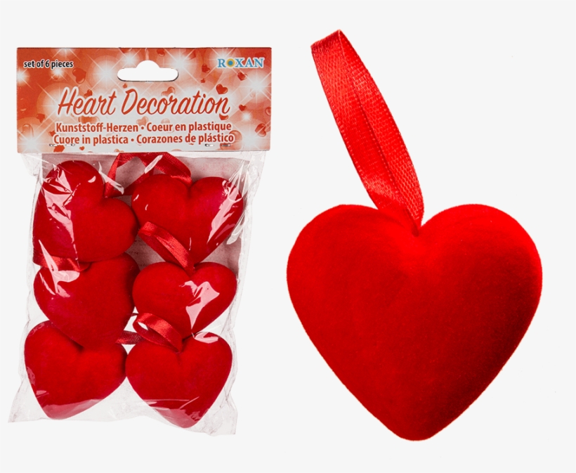 Red Valentines Plastic Hanging Hearts, transparent png