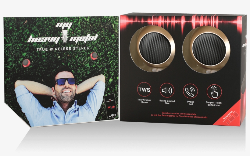 Gold Heavy Metal Stereo Set - Stereophonic Sound, transparent png