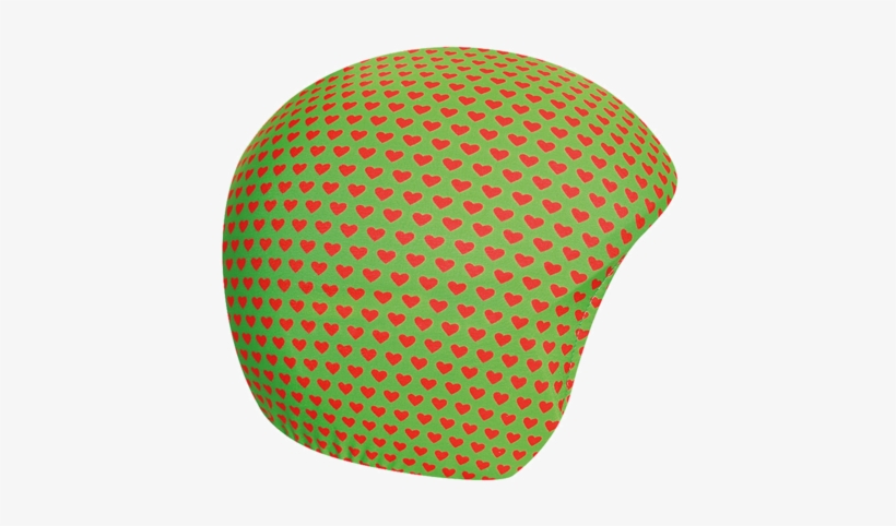 Corazones Verde/rojo - Coolcasc Printed Cool Ski/snowboard Helmet Cover, Green/red, transparent png