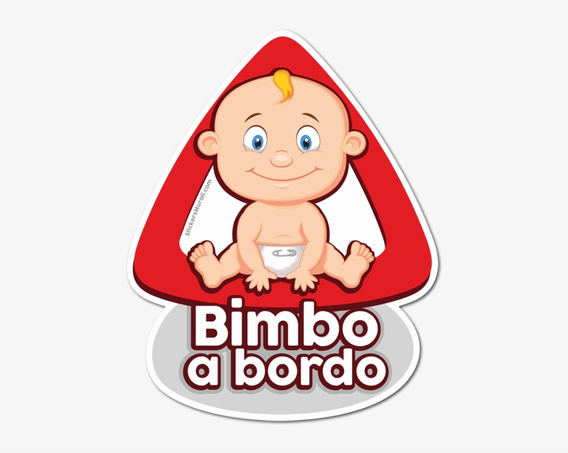 Car & Motorbike Stickers - Baby On Board In Italian, transparent png