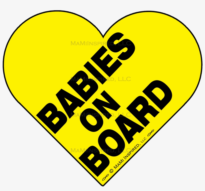Babies On Board Heart Baby In Car Magnet Baby Footprints - Dreambaby Baby On Board Sign, transparent png
