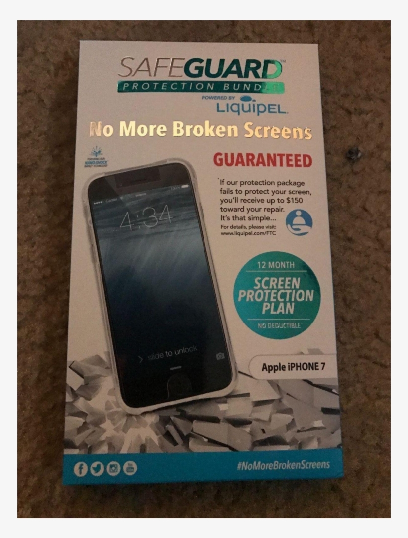 Auction - Safeguard Apple Iphone 7 Liquipel Safeguard (case, transparent png