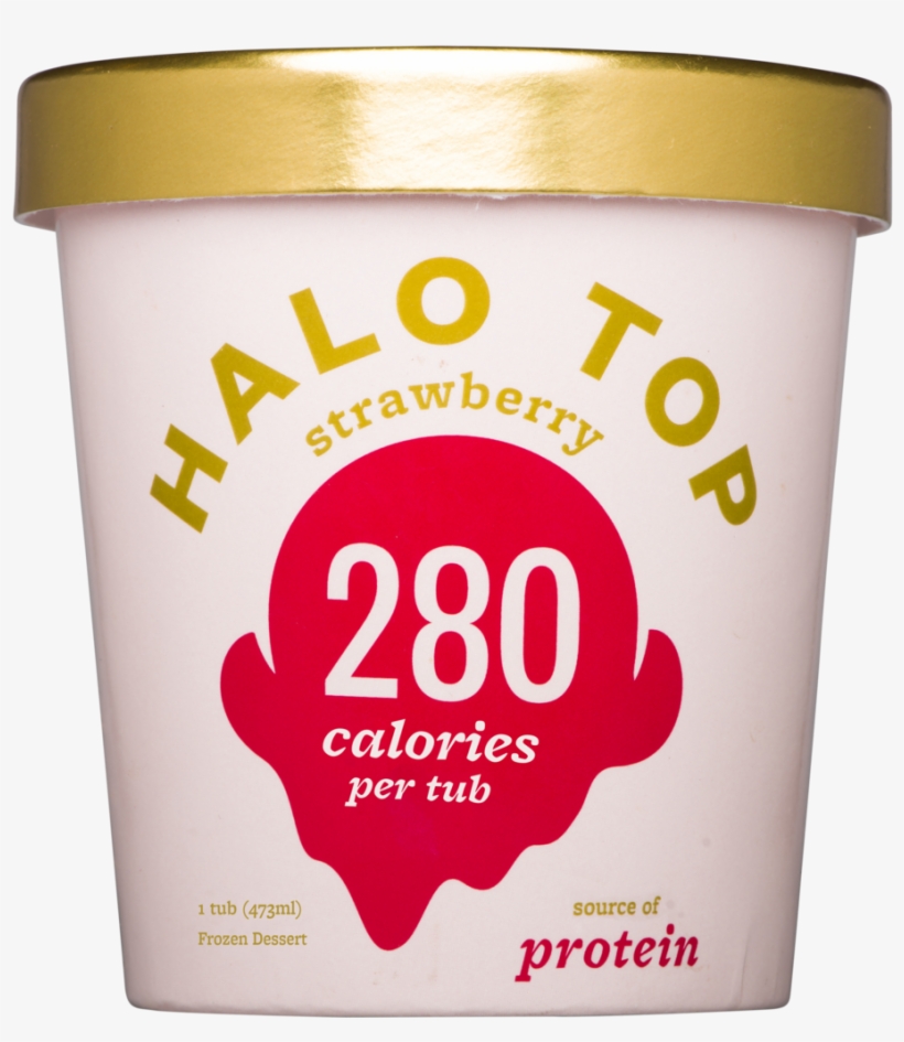Strawberry - Halo Top Caramel Macchiato, transparent png