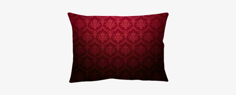 Cardinal Red Floral Pattern Wallpaper Throw Pillow - Cushion, transparent png