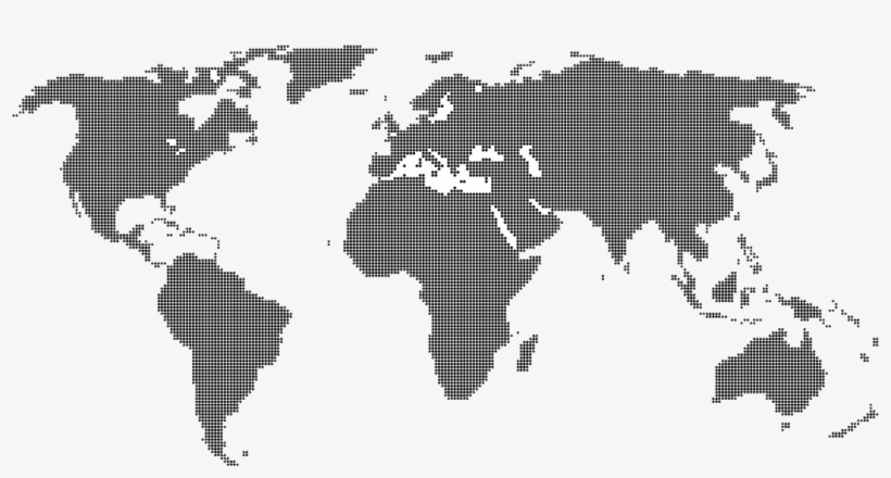 Grey And White World Map, transparent png