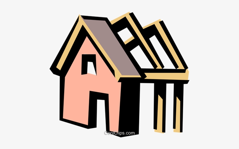 House Frame Royalty Free Vector Clip Art Illustration Hausbau Clipart
