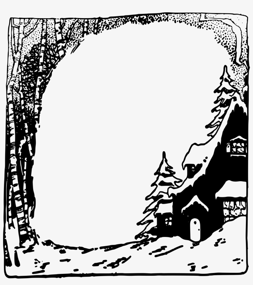 This Free Icons Png Design Of Snowy House Frame, transparent png