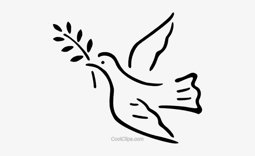 Peace Dove Royalty Free Vector Clip Art Illustration - Peace Dove, transparent png