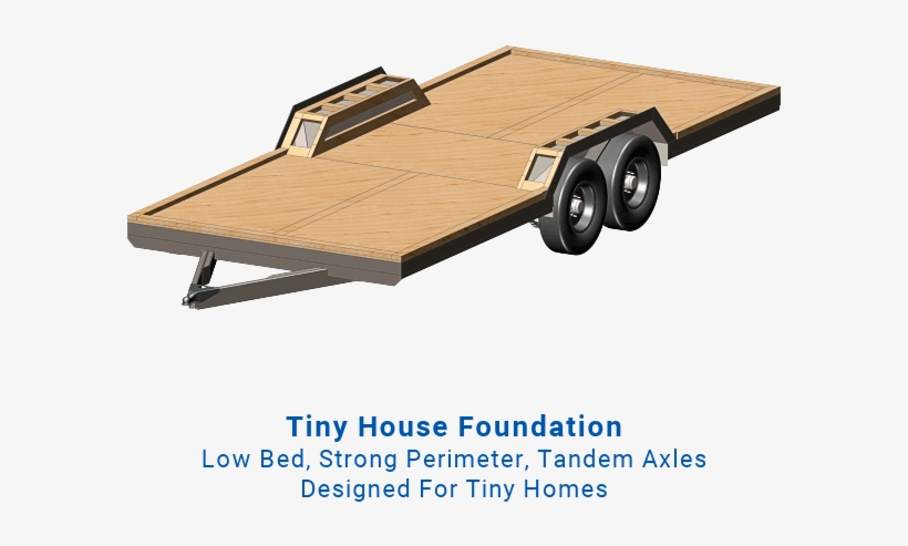 20ft Tiny House Trailer - Tiny House Trailer Plans, transparent png