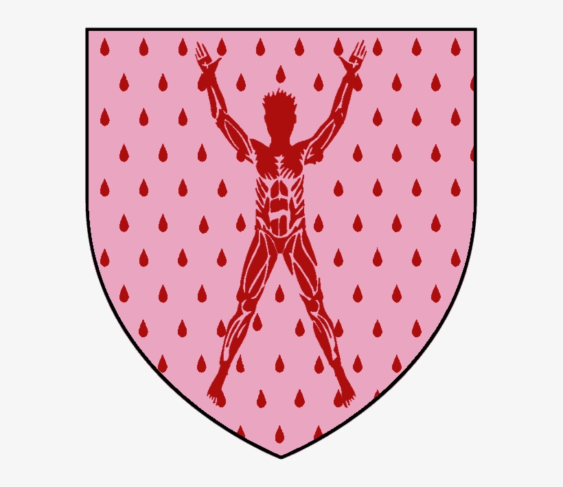 House Bolton Shield - Mini Drops Wall Stickers - Neon Pink, transparent png