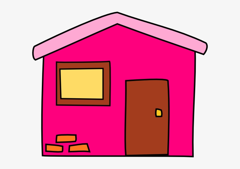 Pink House Clipart