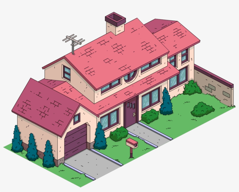 Tapped Out Lovejoy Residence - Simpsons Helen Lovejoy Family, transparent png