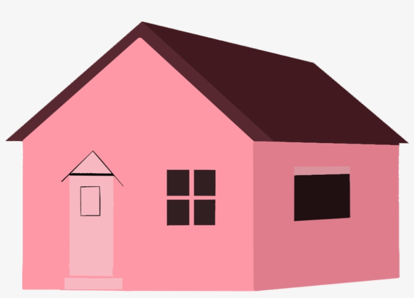 Melody And Flat Arrived Back At Melody's House - Pink House Animation, transparent png