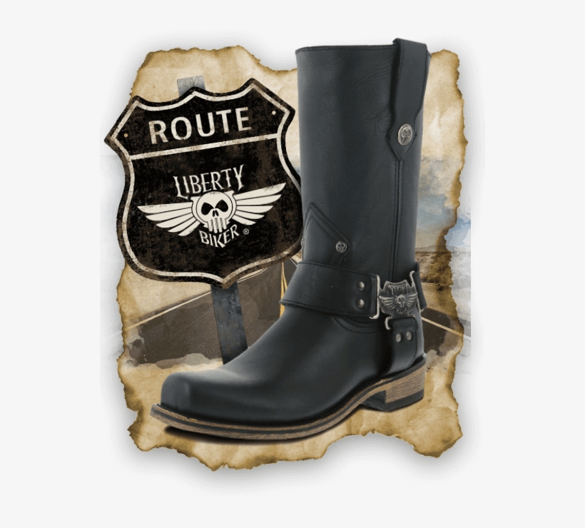 Liberty Biker - Route 66, transparent png