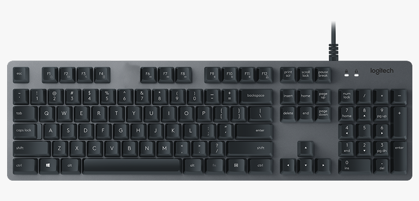 K840 Mechanical Corded Keyboard Rs - Logitech K840 Mechanical Keyboard With Romer G Mechanical, transparent png