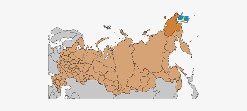 Location Anadyr Map Of Russian Subjects, 2008 03 01 - Russia Map, transparent png