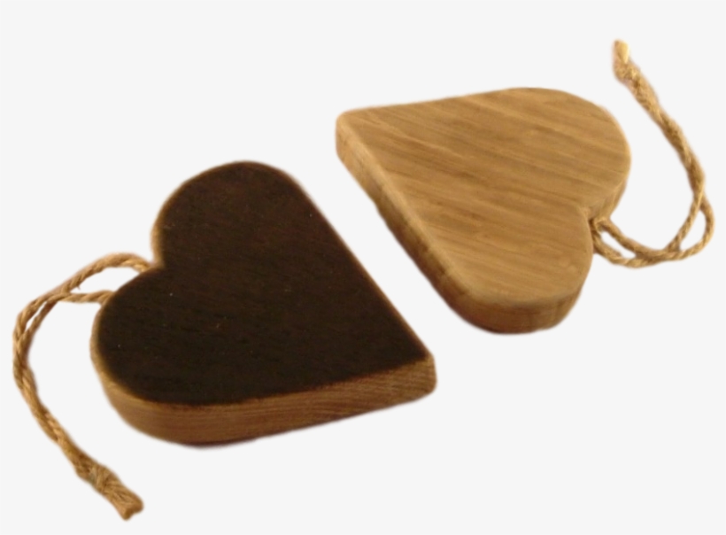 Hanging Heart - Oak, transparent png