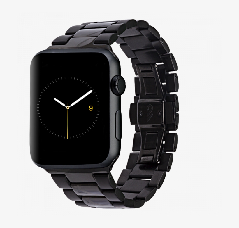Case-mate Apple Watch 42mm Black Linked Band Angle - Apple Watch 44mm Bands, transparent png