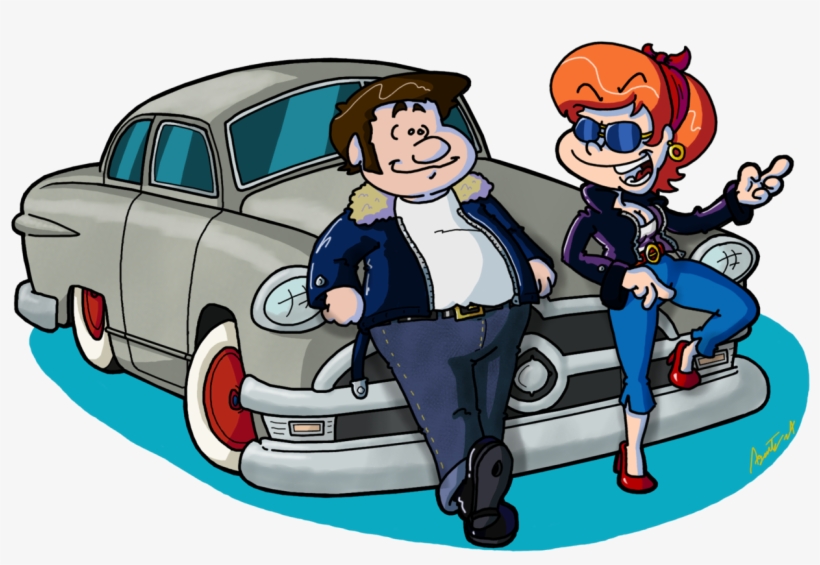 50s Car Clipart - 1950s Cartoon, transparent png
