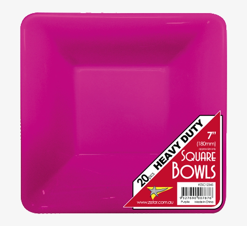 Hot Pink Square Bowls - Dessert, transparent png