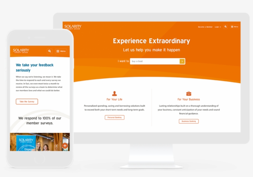 Credit Union Web Design - Color, transparent png