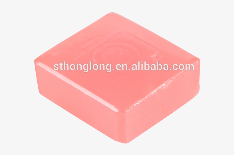 Pink Square Soap With Embossed Logo - Box, transparent png