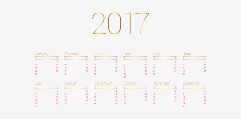 Calendar 2017 Transparent Png Image - 2010, transparent png