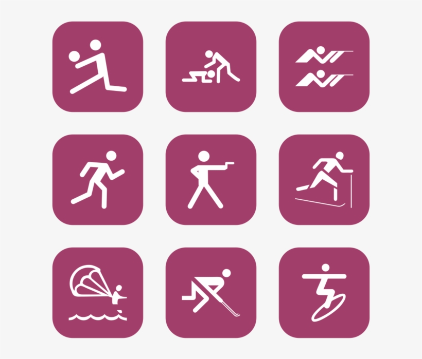 Sports Icon In Style Flat Rounded Square White On Pink - St Jude Medical Center Logo, transparent png