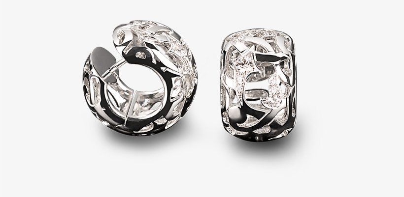 Arabesque Earrings White Gold - Gold, transparent png