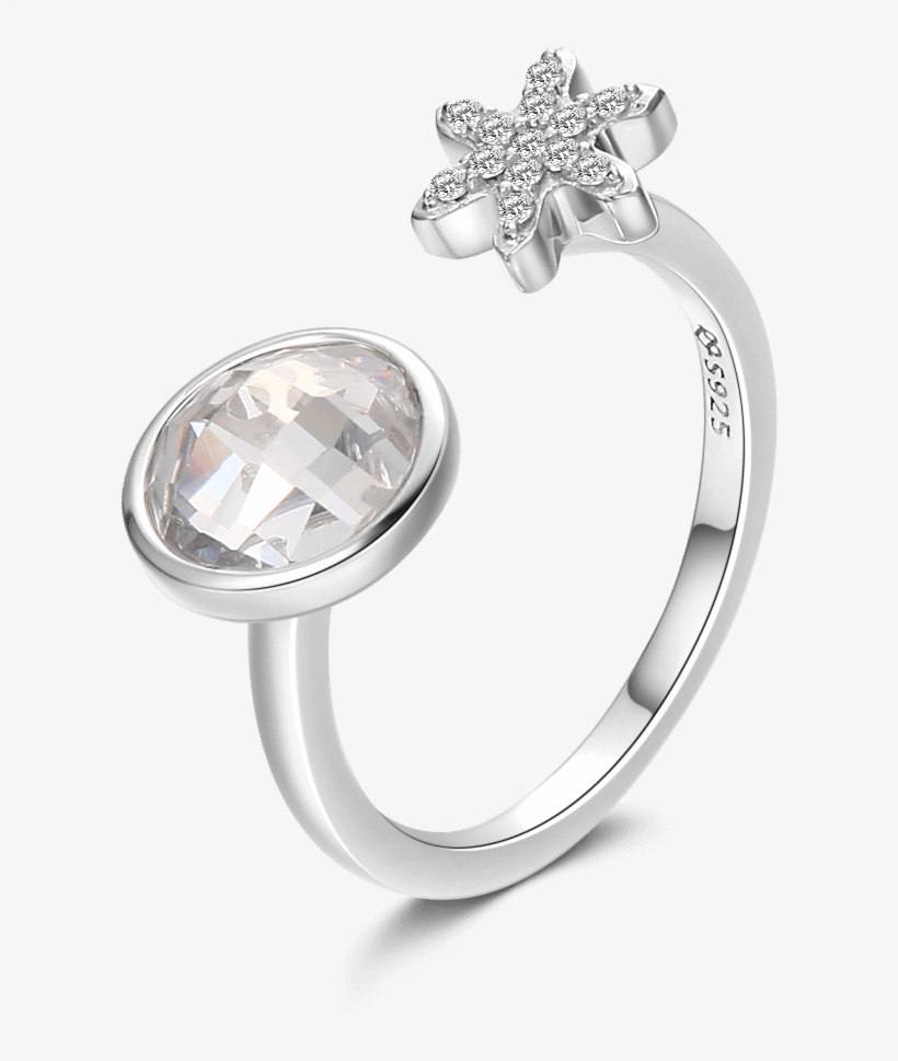 Anel Gelo E Floco De Neve - Ring, transparent png