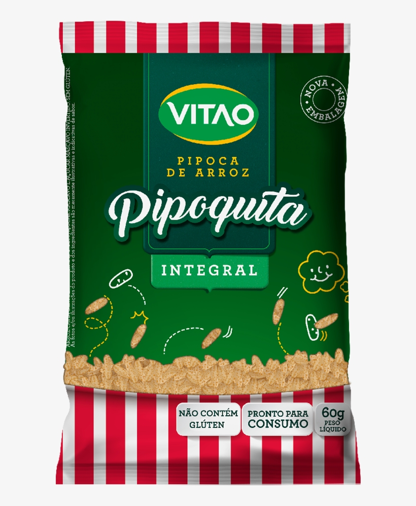 Pipoca De Arroz Com Açúcar Mascavo - Pipoca De Arroz Vitao, transparent png