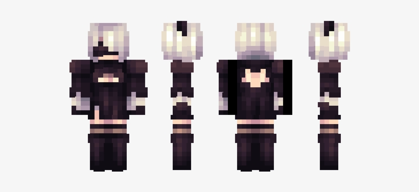 Minecraft Skin Nierautomata2b - Minecraft Skin Figgehn, transparent png