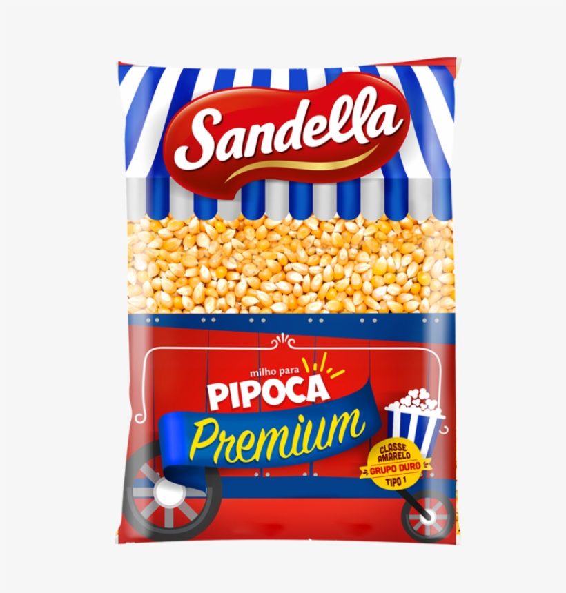 Milho Pipoca Sandella 400g, transparent png