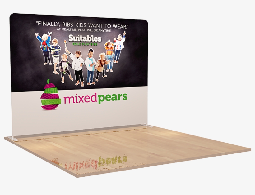 10ft Straight Tension Fabric Display - Logos, transparent png