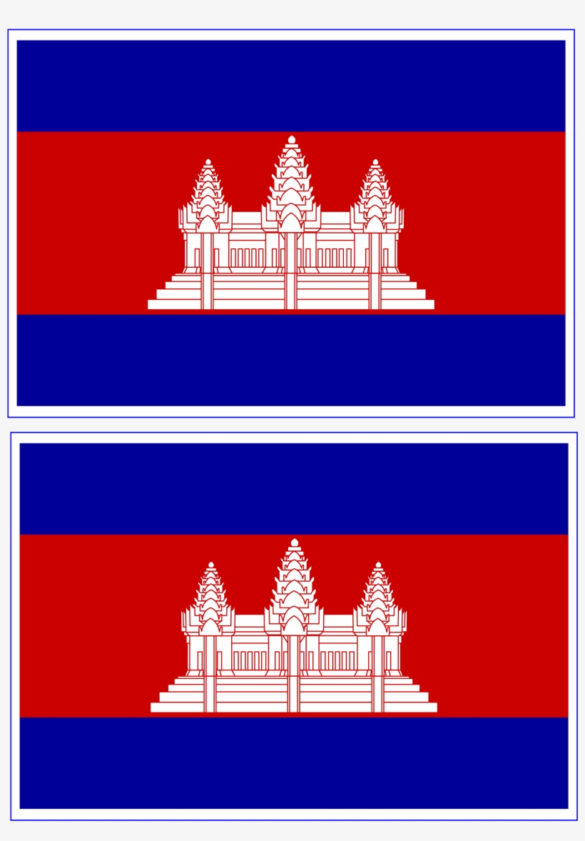 Printable World Flags - Flag Of Cambodia To Printable, transparent png