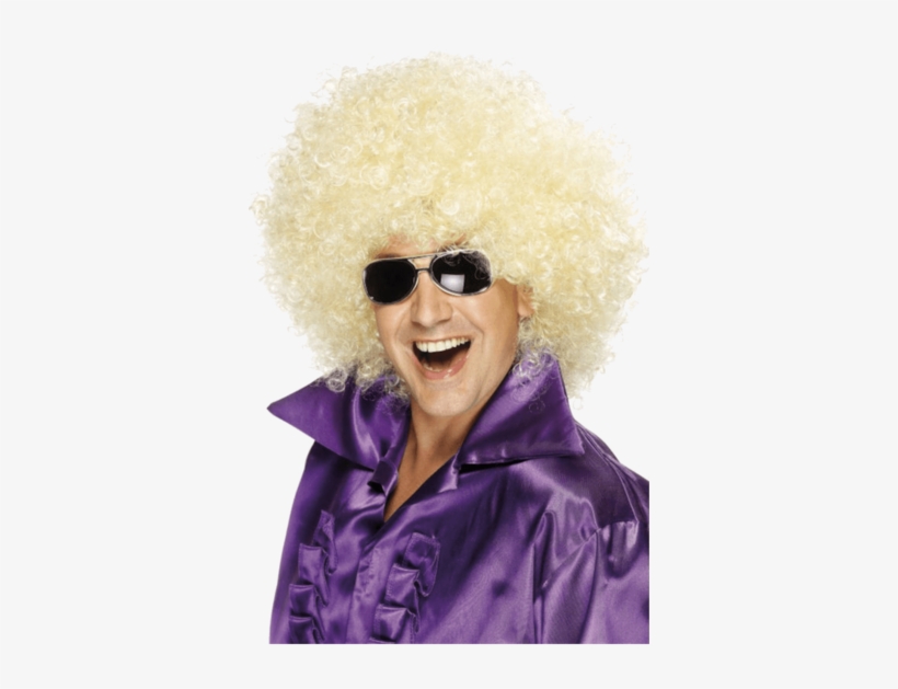 Big Blonde Afro Wig " Name="og Description - Blonde Afro, transparent png