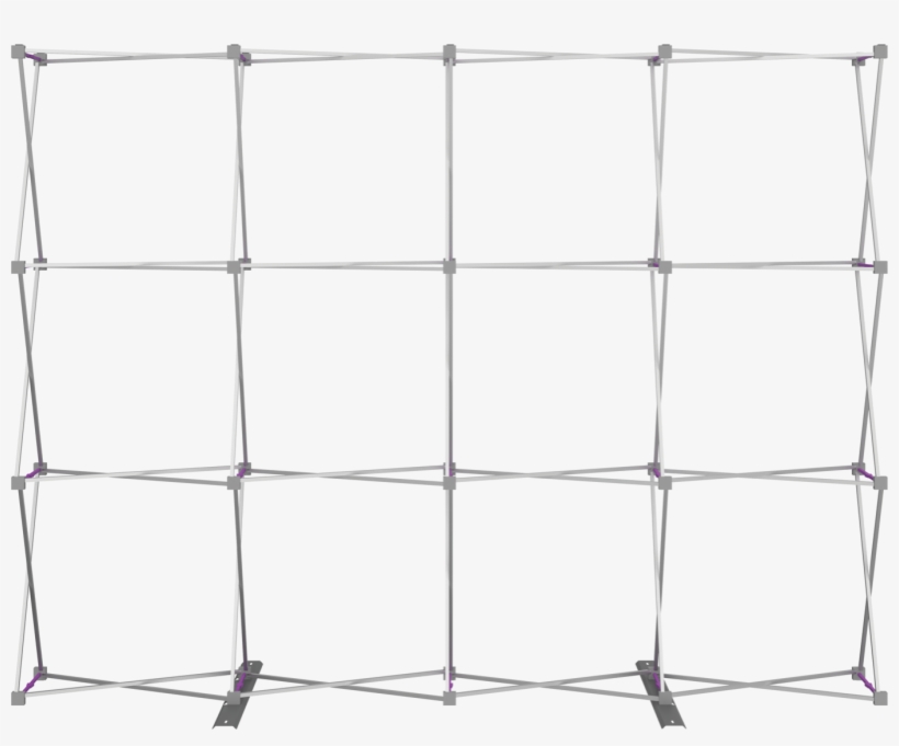 Hopup 10ft Straight Full Height Tension Fabric Display - Mesh, transparent png
