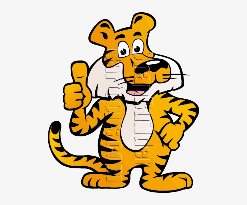 Tiger Thumb Up, transparent png