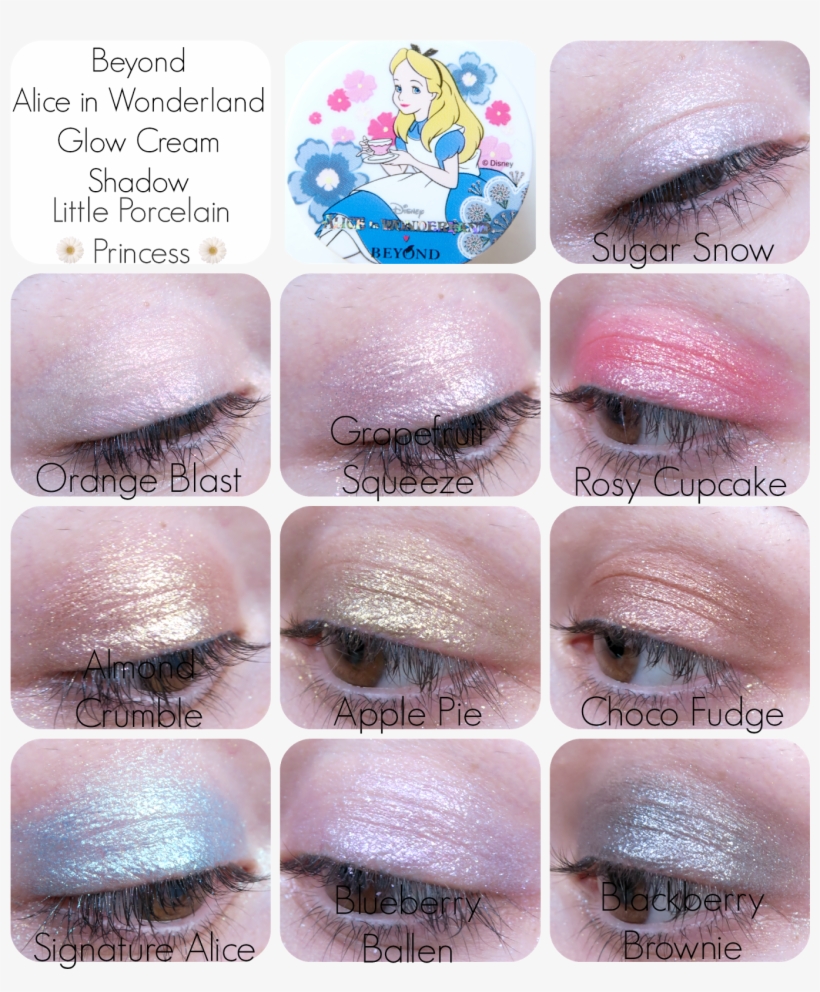 Here Are All Of The Shadows Together, You Can Clearly - [beyond] Alice In Glow Cream Shadow 3g (#9 Blueberry, transparent png