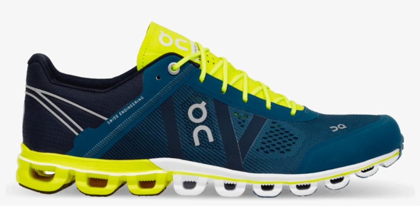 Cloudflow Petrol & Neon - Running Cloudflow Running Shoes, transparent png