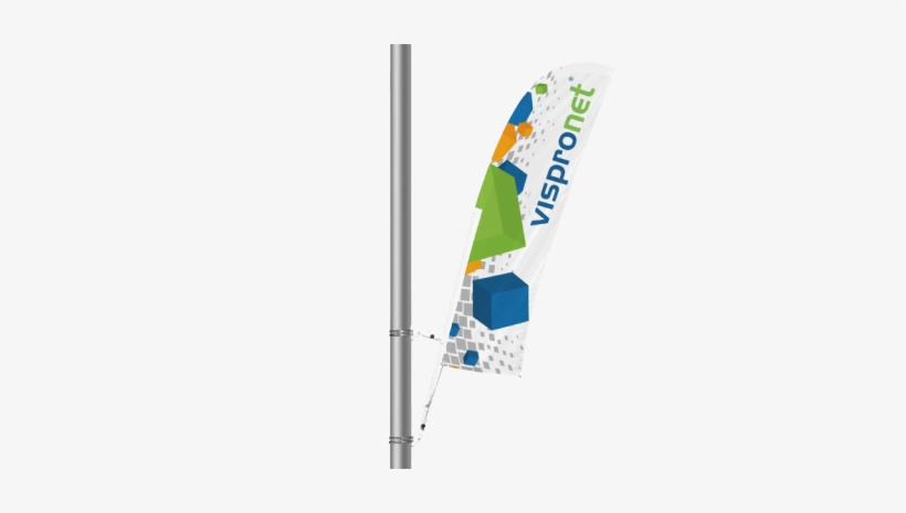 Blade Bowflag® Pole Banner Shown With Straight Edge - Vispronet Stain-resistant Round Table Throw W/ Full, transparent png