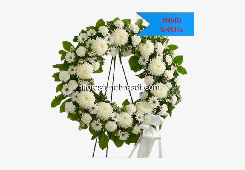 Entregas Urgentes Cdmx - Serene Blessings White Standing Wreath Small By 1-800, transparent png